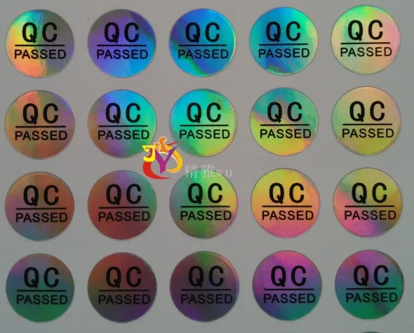 500 PCS/lot size 10 mm holographic QC PASSED label, laser stickers, holographic stickers, waterproof, 
500 PCS/lot size 10 mm holographic QC PASSED label, laser stickers, holographic stickers, waterproof,
