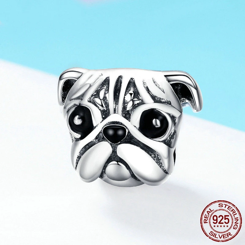 Hot Sale 925 Sterling Silver Cute Pug Dog Pet Animal Charm fit Original DIY Beads Bracelet Jewelry Making Gift FIC834
Hot Sale 925 Sterling Silver Cute Pug Dog Pet Animal Charm fit Original DIY Beads Bracelet Jewelry Making Gift FIC834