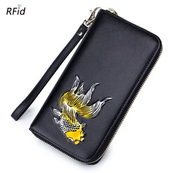 New Fish Printing Woman Wallet Lady Purses Large Capacity Wallets Long Clutch Phone Pocket Carteras Genuine Leather Women Wallet
New Fish Printing Woman Wallet Lady Purses Large Capacity Wallets Long Clutch Phone Pocket Carteras Genuine Leather Women Wallet