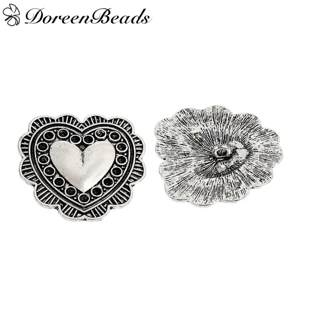 2 PCs Zinc Based Alloy Jeans Button Heart Metal Buttons Sewing Supplies Antique Silver Color DIY Craft 44mm x 39mm
2 PCs Zinc Based Alloy Jeans Button Heart Metal Buttons Sewing Supplies Antique Silver Color DIY Craft 44mm x 39mm
