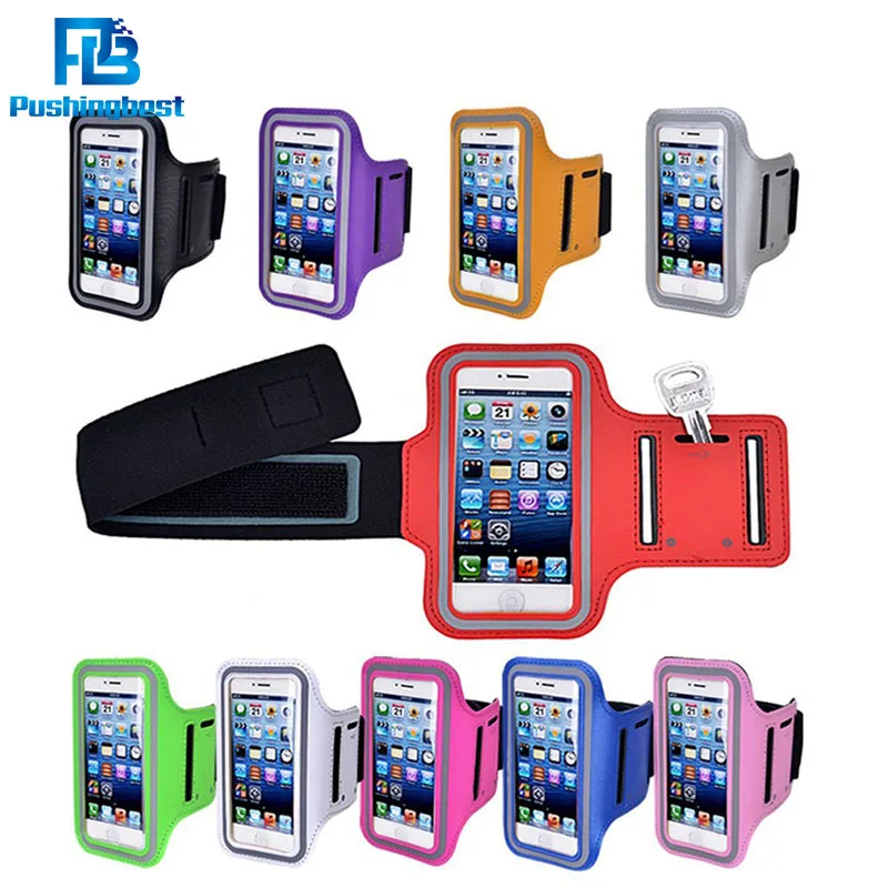 Pushingbest Arm Band Belt Phone Cases for iPhone 6 plus case Sport Armband Cover Running Gym Case Waterproof | Мобильные телефоны и