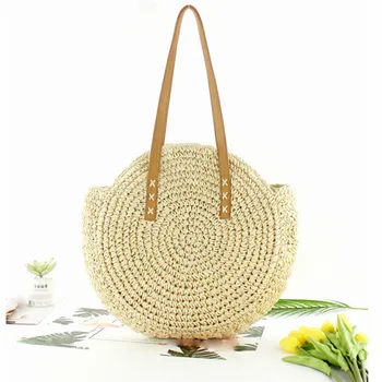 2019 Round Straw Bag Handbags Popularity Summer Rattan Bag Women Hand Woven Beach Bag Natural Oval Large Big Tote Circle Handbag
2019 Round Straw Bag Handbags Popularity Summer Rattan Bag Women Hand Woven Beach Bag Natural Oval Large Big Tote Circle Handbag