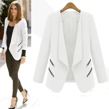 Brand Autumn Women Slim Leisure Fashion Zipper Solid Thin Coat Long Sleeve Workwear Jacket Feminino A016
Brand Autumn Women Slim Leisure Fashion Zipper Solid Thin Coat Long Sleeve Workwear Jacket Feminino A016