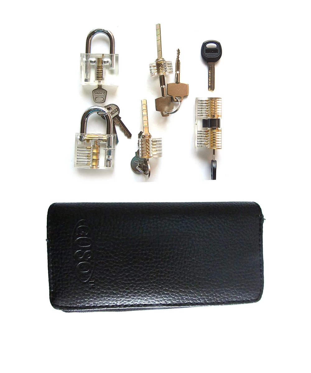 Classic Locksmith Tools 24pcs Gray Locksmith Kit 5pcs Locksmith Practice Transparent Lock Train Tools Lockamith Supply
Classic Locksmith Tools 24pcs Gray Locksmith Kit 5pcs Locksmith Practice Transparent Lock Train Tools Lockamith Supply