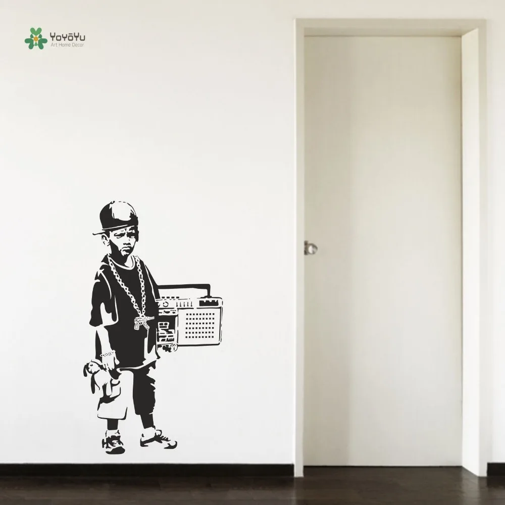 YOYOYU Wall Decal Teenagers Living Room Wall Sticker Banksy Hip Hop Boy Radio Hallway Wall Art Decoration YO130
YOYOYU Wall Decal Teenagers Living Room Wall Sticker Banksy Hip Hop Boy Radio Hallway Wall Art Decoration YO130