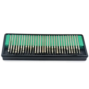 2.35mm Rotary Tools Electroplated Diamond Grinding Heads 30pcs Burrs Bur For Dremel Rotary Tool Diamond Burs Drill Bit
2.35mm Rotary Tools Electroplated Diamond Grinding Heads 30pcs Burrs Bur For Dremel Rotary Tool Diamond Burs Drill Bit