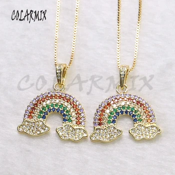 10pcs Rainbow crystal pendants necklace rainbow charm necklace summer colors jewelry necklace for women gift accessories 9341
10pcs Rainbow crystal pendants necklace rainbow charm necklace summer colors jewelry necklace for women gift accessories 9341
