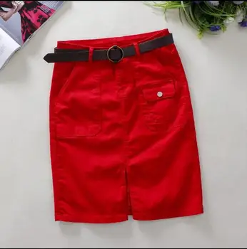 Womens Pockets Knee Length Skirts England Style Package Hip Denim Skirts Saias Split High Waist Jeans Skirt Without Belt J2890 
Womens Pockets Knee Length Skirts England Style Package Hip Denim Skirts Saias Split High Waist Jeans Skirt Without Belt J2890