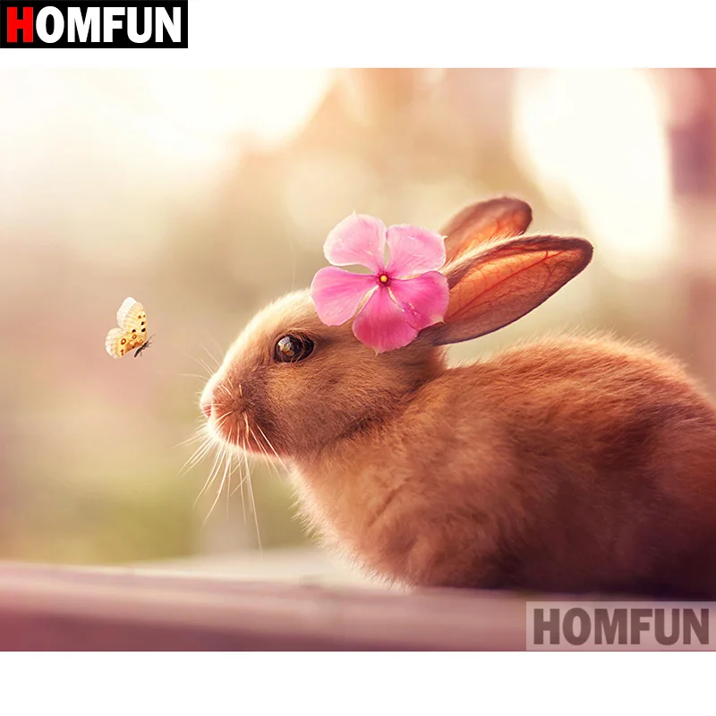 HOMFUN 5D DIY Diamond Painting Full Square/Round Drill "Animal rabbit" Embroidery Cross Stitch gift Home Decor Gift A09156
HOMFUN 5D DIY Diamond Painting Full Square/Round Drill "Animal rabbit" Embroidery Cross Stitch gift Home Decor Gift A09156