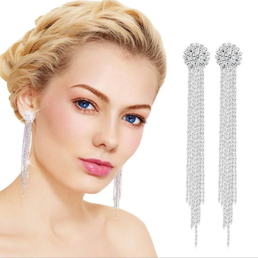 Susenstone 2019 Earrings Long Exaggerated Temperament Round Tassel Earrings high quality
Susenstone 2019 Earrings Long Exaggerated Temperament Round Tassel Earrings high quality