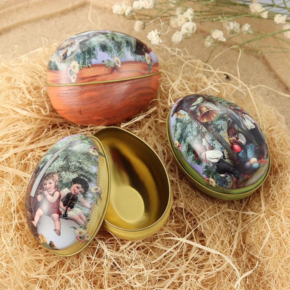 1 PCS Pills Case Wedding Candy Can Metal Tin Cans Easter Egg Painted Eggshel Tin Boxes Jewelry Party Accessores
1 PCS Pills Case Wedding Candy Can Metal Tin Cans Easter Egg Painted Eggshel Tin Boxes Jewelry Party Accessores