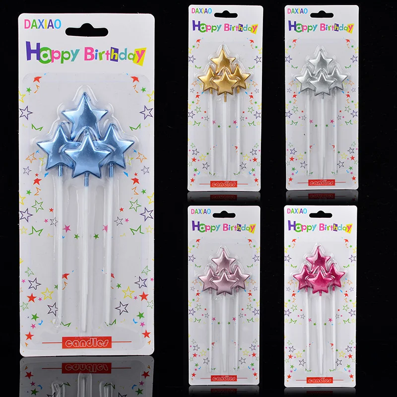 Local gold long pole love five-pointed star creative birthday cake candle children number candle party decoration candle
Local gold long pole love five-pointed star creative birthday cake candle children number candle party decoration candle