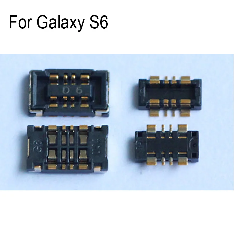 Внутренний разъем FPC 2 шт. держатель аккумулятора зажим контакт для Samsung Galaxy S6 s6