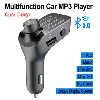 Bluetooth 5.0 AUX Receiver Car MP3 Player FM Transmitter Wireless Bluetooth Car Kit Dual USB Flash Drive
Bluetooth 5.0 AUX Receiver Car MP3 Player FM Transmitter Wireless Bluetooth Car Kit Dual USB Flash Drive