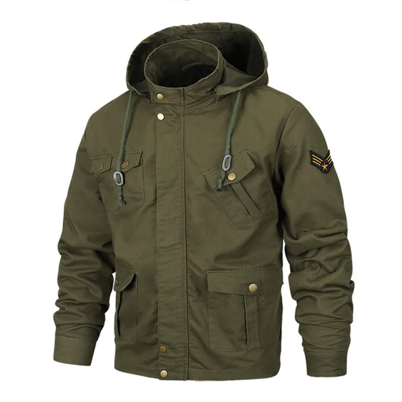 Autumn Hooded Tactical Uniform Cotton Jacket Men's Outdoor Cycling Training Sports Mountaineering Warm Hunting Jacket 6XL
Autumn Hooded Tactical Uniform Cotton Jacket Men's Outdoor Cycling Training Sports Mountaineering Warm Hunting Jacket 6XL