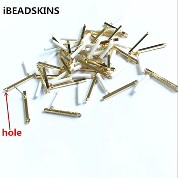 

New arrival! 24x2mm 50pcs/lot gold color Zinc alloy earrings base accessories for Earrings DIY #1017( as shown)