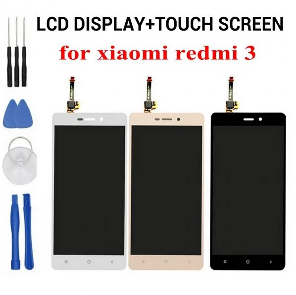 Replacement LCD Display+Digitizer Touch Screen Assembly For Xiaomi Redmi 3 Hongmi3 Redmi3 pro redmi 3s Cellphone 5.0
Replacement LCD Display+Digitizer Touch Screen Assembly For Xiaomi Redmi 3 Hongmi3 Redmi3 pro redmi 3s Cellphone 5.0