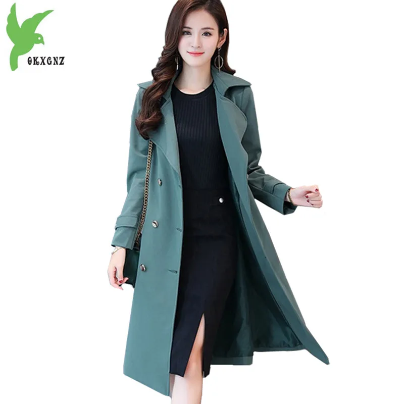 Plus size 5XL Spring and Autumn Women's Trench Coat New Fashion Medium length Windbreaker Coat Belt Slim Outerwear OKXGNZ 1617
Plus size 5XL Spring and Autumn Women's Trench Coat New Fashion Medium length Windbreaker Coat Belt Slim Outerwear OKXGNZ 1617