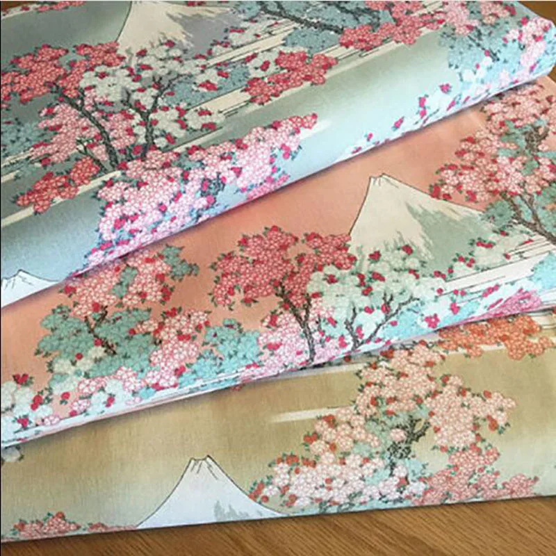 Wide 140cm Stretch Japanese Cotton Poplin Fabric Mount Fuji Cherry Blossom Print Cotton Fabric Sewing Patchwork DIY Girl Dress
Wide 140cm Stretch Japanese Cotton Poplin Fabric Mount Fuji Cherry Blossom Print Cotton Fabric Sewing Patchwork DIY Girl Dress
