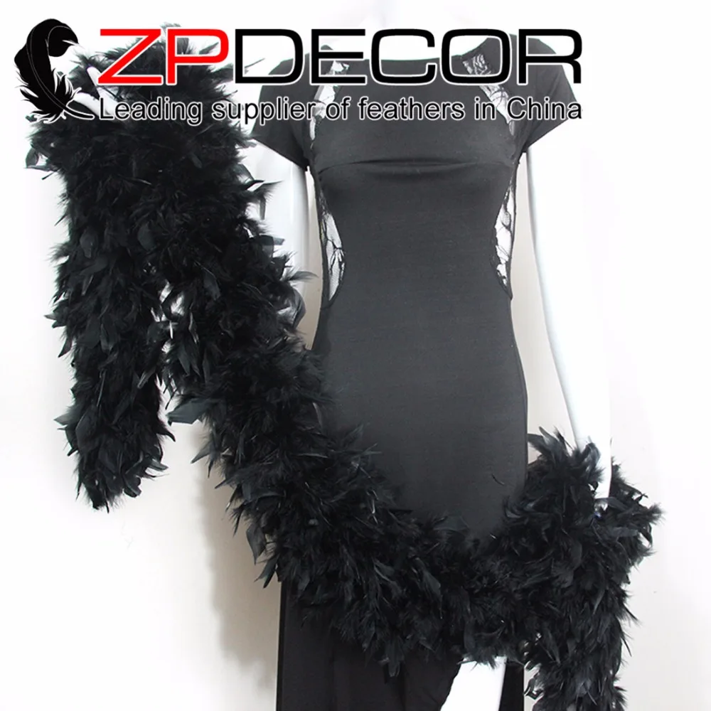 Retail and Wholesale in ZPDECOR 150g 2yards/lot Black High Quality Feather Chandelle Boa Costumes for Wedding Decoration
Retail and Wholesale in ZPDECOR 150g 2yards/lot Black High Quality Feather Chandelle Boa Costumes for Wedding Decoration