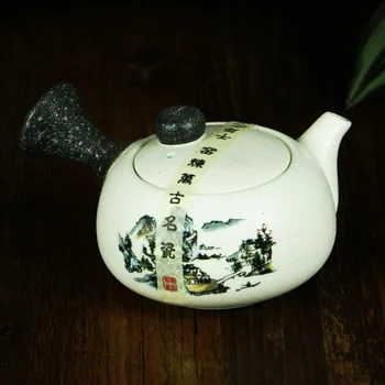 Snowflake glazed side of the pot to the pot fast pot pottery Kung Fu tea with hand grasping pot of tea teapot
Snowflake glazed side of the pot to the pot fast pot pottery Kung Fu tea with hand grasping pot of tea teapot