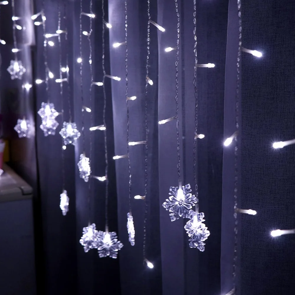 Curtain 3.5M 96 Leds EU 220V Snow String Lights Fairy Lights Christmas for New Year Color Wedding Party Decoration Fashion Art
Curtain 3.5M 96 Leds EU 220V Snow String Lights Fairy Lights Christmas for New Year Color Wedding Party Decoration Fashion Art