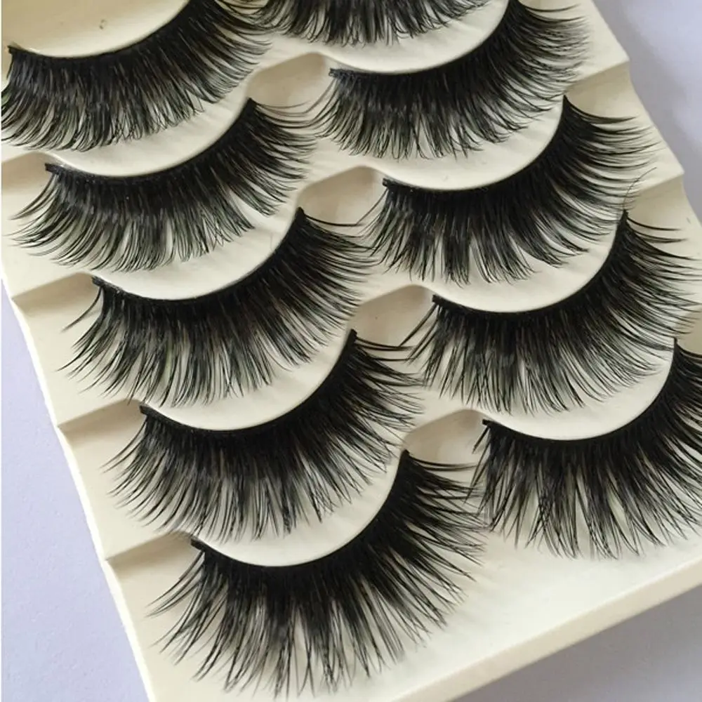5Pairs/Set Natural Long Fake Eye Lashes Handmade Thick False Eyelashes Black Makeup Extension Tools
5Pairs/Set Natural Long Fake Eye Lashes Handmade Thick False Eyelashes Black Makeup Extension Tools