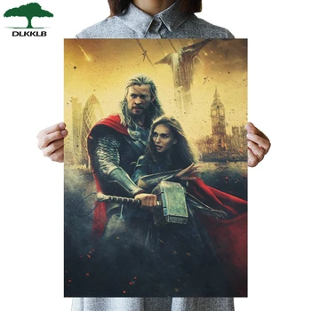 DLKKLB Superhero Thor Vintage Kraft Poster Poster Avengers Classic Mythology Movie Wall Sticker Bar Home Decoration Painting 
DLKKLB Superhero Thor Vintage Kraft Poster Poster Avengers Classic Mythology Movie Wall Sticker Bar Home Decoration Painting