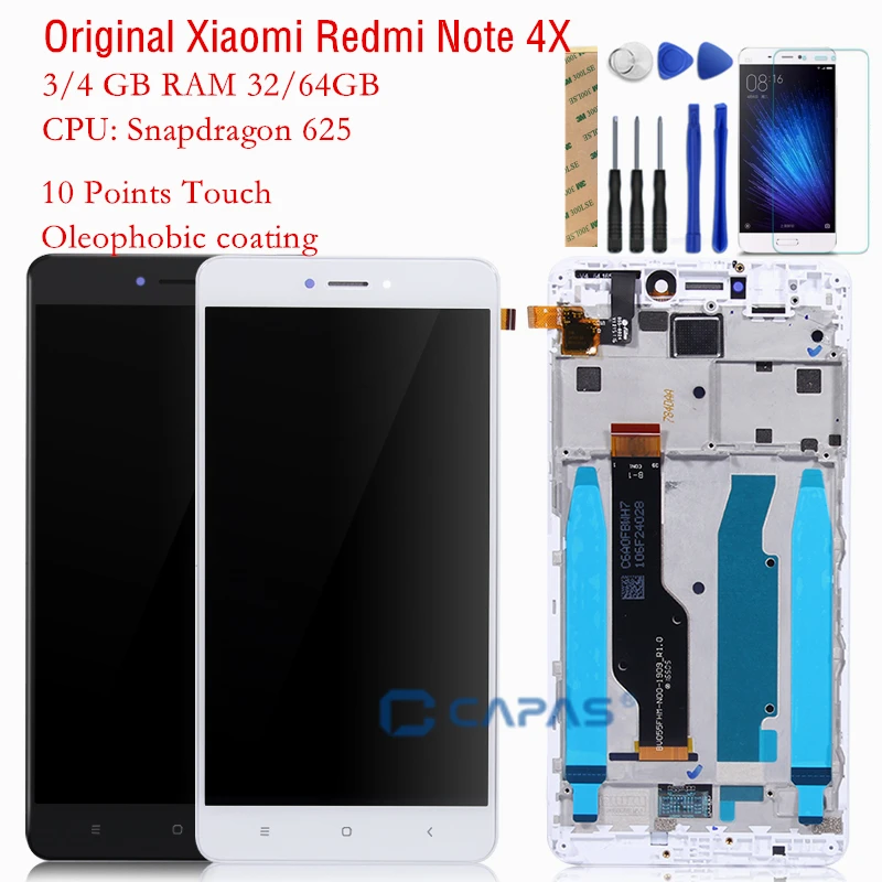 Original For Xiaomi Redmi Note 4X 3GB + 32GB LCD Display Frame Redmi Note 4X 4GB 64GB Snapdragon 625 LCD Display Digitizer Parts
Original For Xiaomi Redmi Note 4X 3GB + 32GB LCD Display Frame Redmi Note 4X 4GB 64GB Snapdragon 625 LCD Display Digitizer Parts
