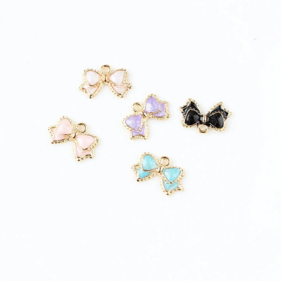 MRHUANG Oil Drop Charms 10pcs/lot Cute Bow Enamel Charms Alloy Pendant fit necklaces bracelets DIY Jewelry Accessories
MRHUANG Oil Drop Charms 10pcs/lot Cute Bow Enamel Charms Alloy Pendant fit necklaces bracelets DIY Jewelry Accessories
