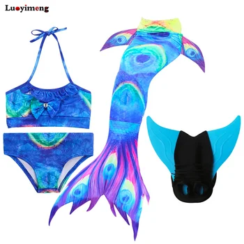 4PCS/Set Swimmsuit Children Mermaid Tail With Monofin Outfits Girls Kids Swimmable Mermaid Tail Costume for Swimming Beach Cloth
4PCS/Set Swimmsuit Children Mermaid Tail With Monofin Outfits Girls Kids Swimmable Mermaid Tail Costume for Swimming Beach Cloth