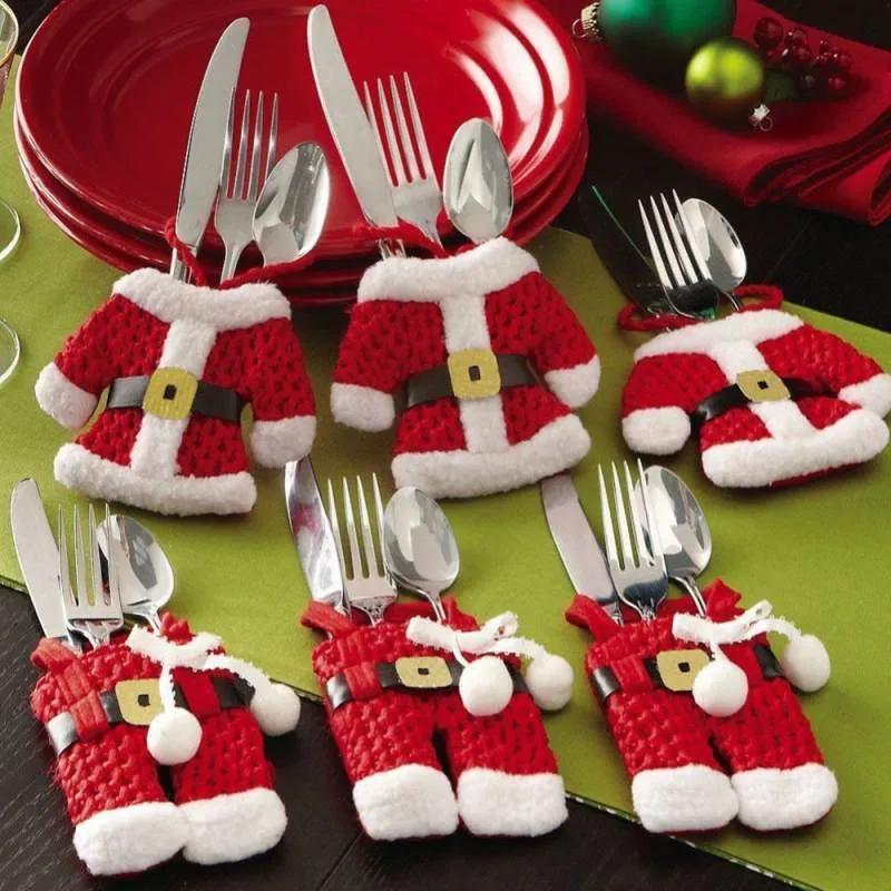 6pc Santa Claus Suit Christmas Cutlery Silverware Holder Pockets New Year Christmas Decorations Supplies Dinner Table Decor Xmas
6pc Santa Claus Suit Christmas Cutlery Silverware Holder Pockets New Year Christmas Decorations Supplies Dinner Table Decor Xmas
