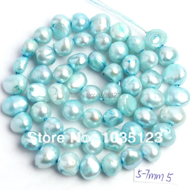 Free Shipping 5-7mm Pretty Light Blue Freshwater Natural Pearl Freeform Shape Loose Beads Strand 14" w174
Free Shipping 5-7mm Pretty Light Blue Freshwater Natural Pearl Freeform Shape Loose Beads Strand 14" w174