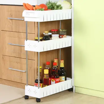 Multipurpose Shelf with Removable Wheels Crack Rack Bathroom Storage Rack Shelf Multi-layer Refrigerator Side Shelf lw031421
Multipurpose Shelf with Removable Wheels Crack Rack Bathroom Storage Rack Shelf Multi-layer Refrigerator Side Shelf lw031421