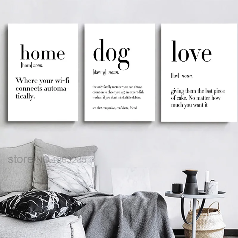 Quote Poster Home Dog Love Explanation Wall Art Canvas Painting Pictures For Living Room Nordic Word Decoration Picture Unframed
Quote Poster Home Dog Love Explanation Wall Art Canvas Painting Pictures For Living Room Nordic Word Decoration Picture Unframed