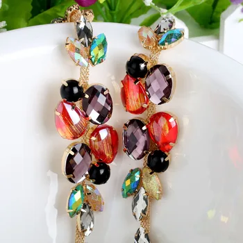 1 yard Muticolor flower shape crystal strass beaded rhinestone cup chain trimming applique for clothes bags shoes
1 yard Muticolor flower shape crystal strass beaded rhinestone cup chain trimming applique for clothes bags shoes