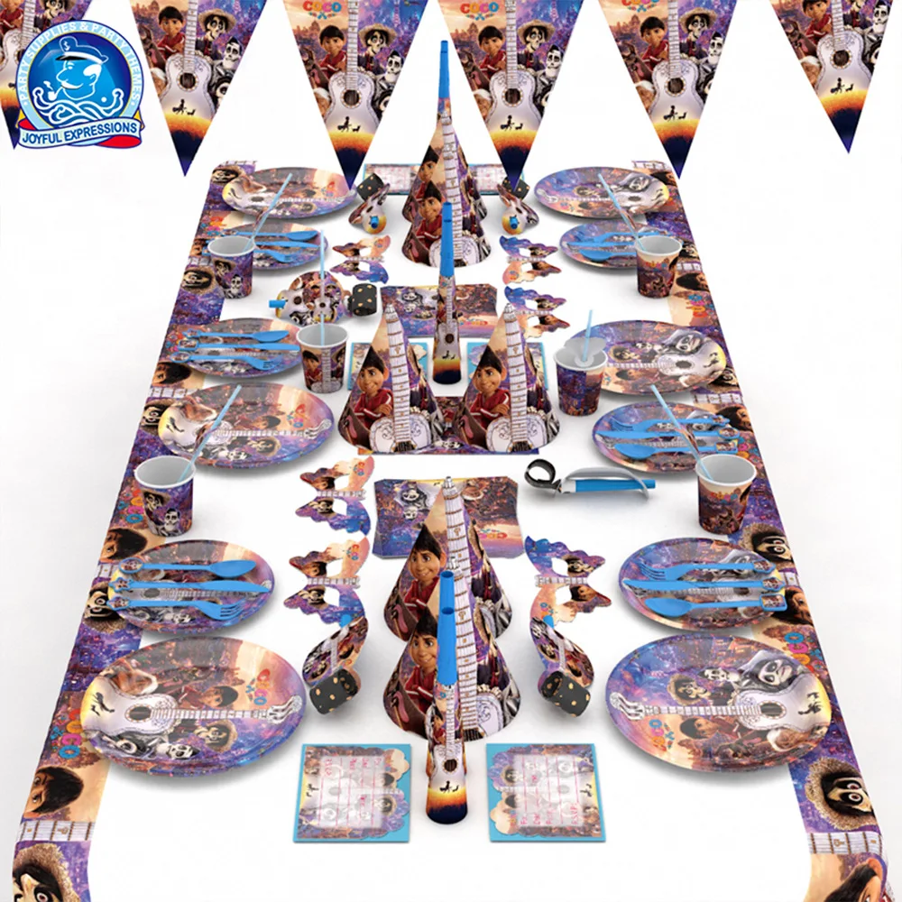 new coco themed disposable birthday party paper cup plate loot bag bunting napkin straw blowout cards hats mask tablecloth fork
new coco themed disposable birthday party paper cup plate loot bag bunting napkin straw blowout cards hats mask tablecloth fork