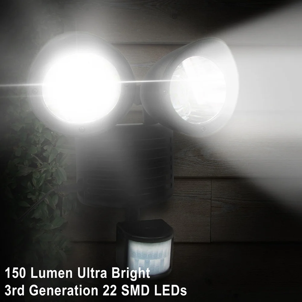 Solar Lights Outdoor 22 LED Wall Mounted Motion Sensor Light Double Heads Adjustable Path Lamp CLH@8
Solar Lights Outdoor 22 LED Wall Mounted Motion Sensor Light Double Heads Adjustable Path Lamp CLH@8