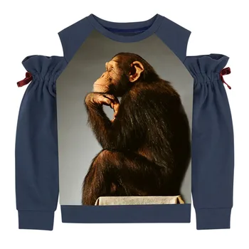 The girls were dressed in fashionable new T-shirts,A thinking gorilla long sleeves for spring and fall, baby clothes.
The girls were dressed in fashionable new T-shirts,A thinking gorilla long sleeves for spring and fall, baby clothes.