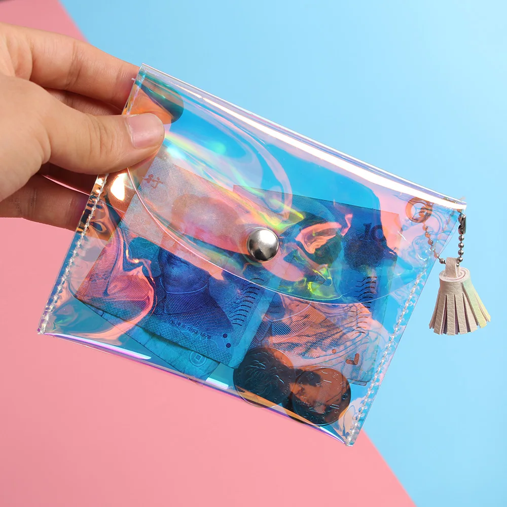 1pc Popuar Colorful Laser women bags Tassel Mini Purse Press Buckle Transparent Makeup Bags Envelope Wallet Clutch Handbag
1pc Popuar Colorful Laser women bags Tassel Mini Purse Press Buckle Transparent Makeup Bags Envelope Wallet Clutch Handbag
