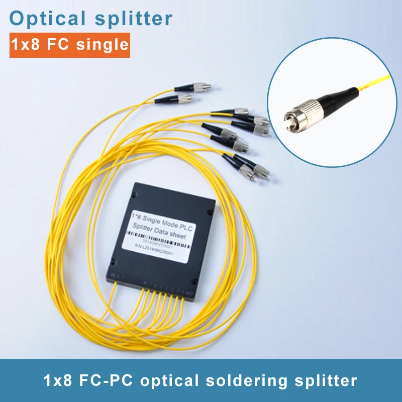 5PCS FC UPC 1x8 1.5M PLC optical splitter ABS Box FTTH PLC Singlemode Splitter 1x8 SM FC/UPC Fiber Optic splitter
5PCS FC UPC 1x8 1.5M PLC optical splitter ABS Box FTTH PLC Singlemode Splitter 1x8 SM FC/UPC Fiber Optic splitter