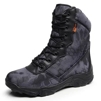 Men Tactical Military Boots Autumn Winter Waterproof Leather Army Boots Desert Work Safty Shoes Timber Land Combat Ankle Boots
Men Tactical Military Boots Autumn Winter Waterproof Leather Army Boots Desert Work Safty Shoes Timber Land Combat Ankle Boots