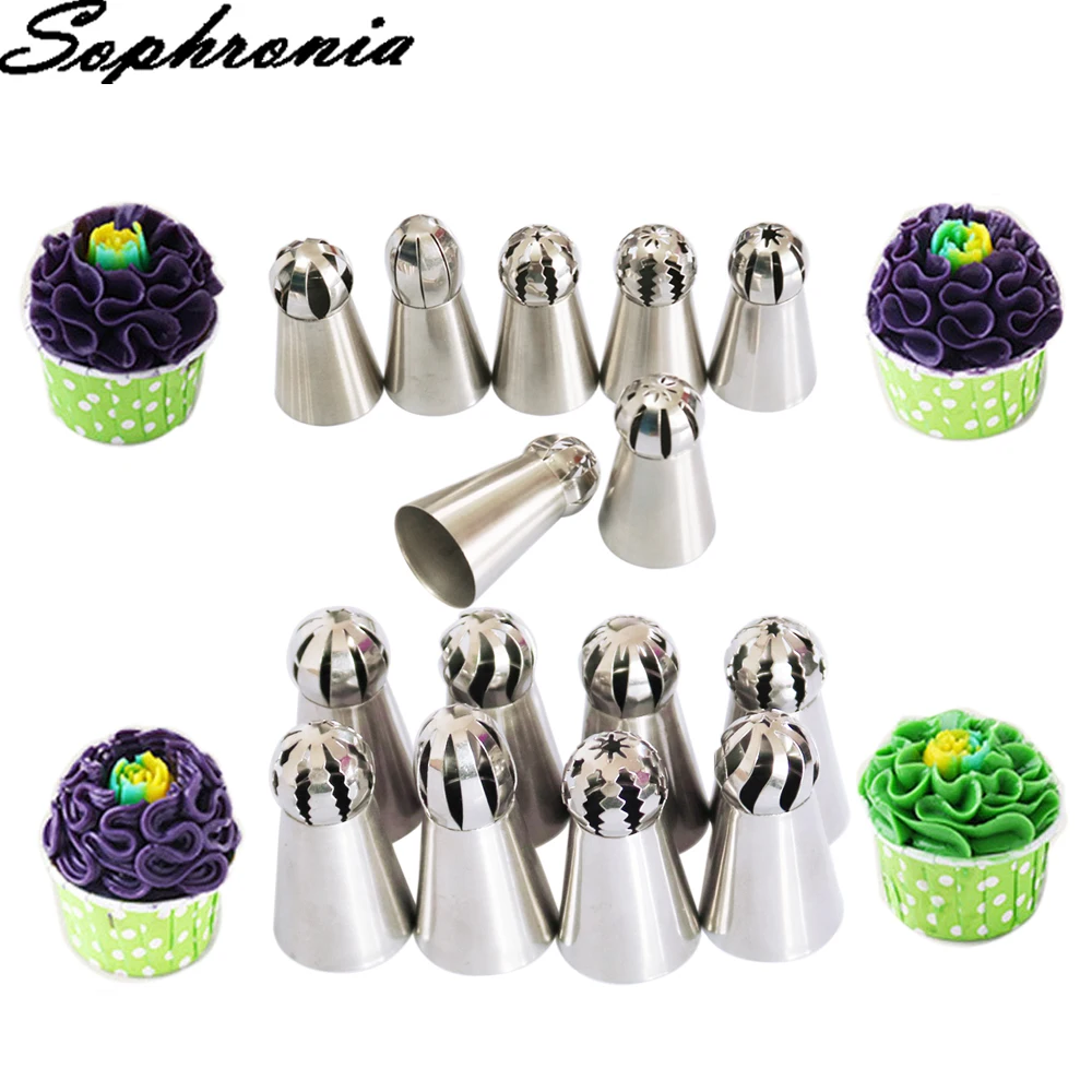 Sophronia 15pcs/set Cake Balls Nozzle Piping Pastry Stainless Steel Icing for Cake Decorating Tool Set Cake Decoration CS012
Sophronia 15pcs/set Cake Balls Nozzle Piping Pastry Stainless Steel Icing for Cake Decorating Tool Set Cake Decoration CS012