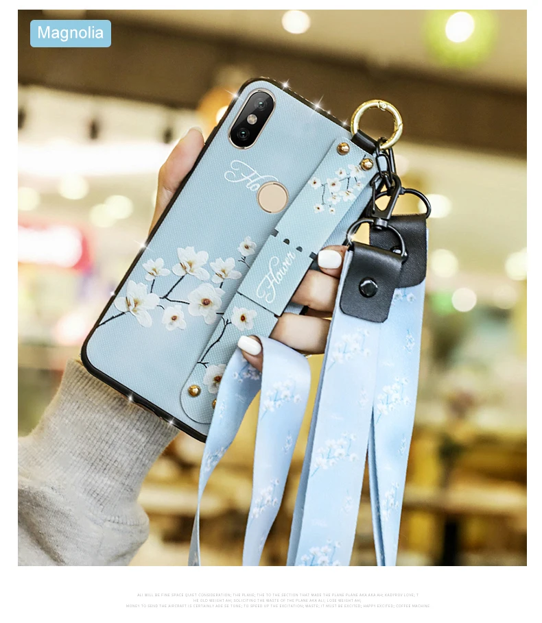 Luxury Bling Diamond Case For Xiaomi Redmi Note 7 4 4x 6a 5 6 Pro Cases Cell Phone Back Cover Floral Fanda For redmi5 Plus Capa