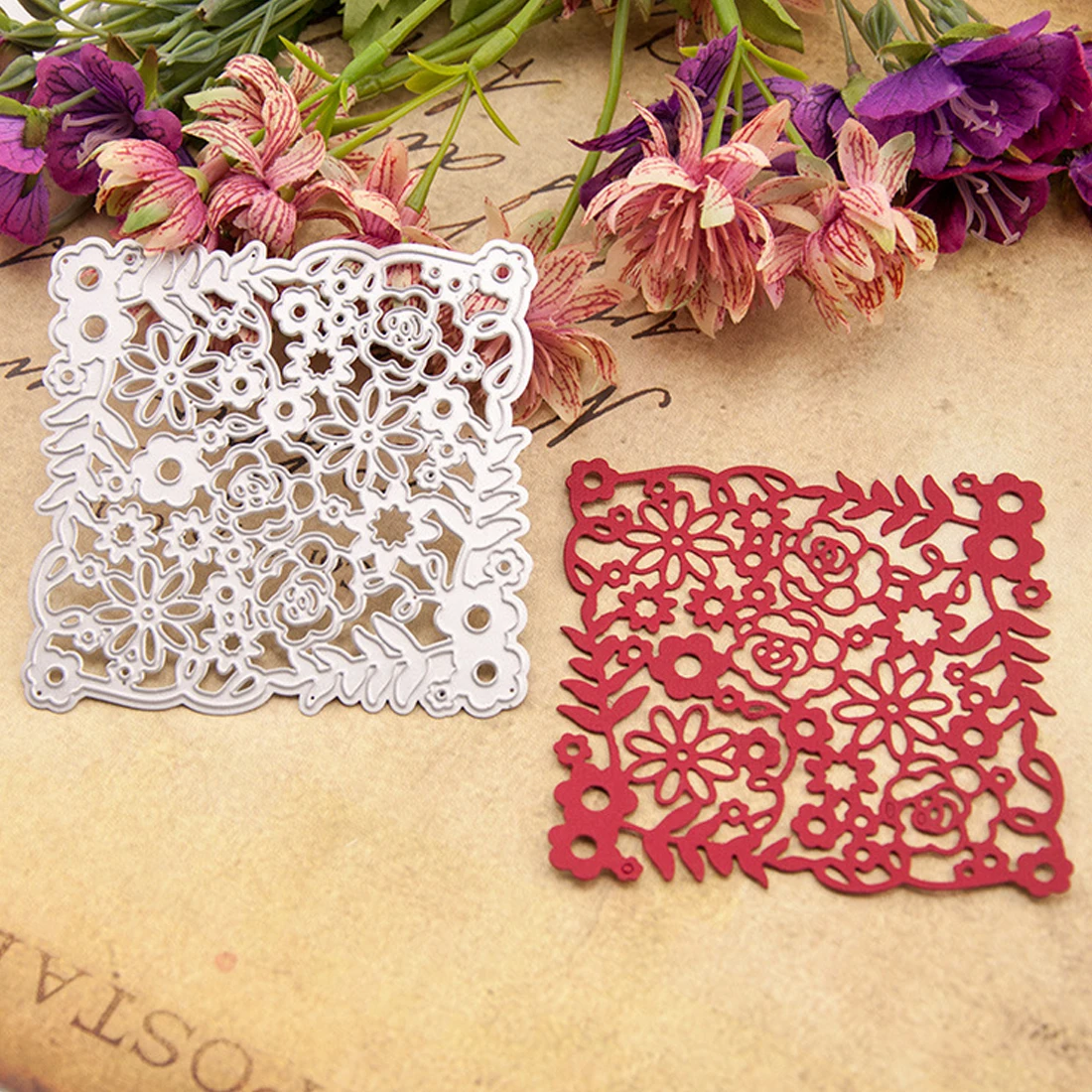Flower Frame Metal Cutting Dies Stencil Square Flower Pattern DIY Scrapbooking Album Paper Cards Embossing Crafts Template
Flower Frame Metal Cutting Dies Stencil Square Flower Pattern DIY Scrapbooking Album Paper Cards Embossing Crafts Template