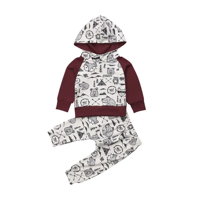 2PCS Newborn Baby Boy Girl Long Sleeve Cartoon Animal Hooded Tops Long Pant Outfits Autumn Clothes Set
2PCS Newborn Baby Boy Girl Long Sleeve Cartoon Animal Hooded Tops Long Pant Outfits Autumn Clothes Set