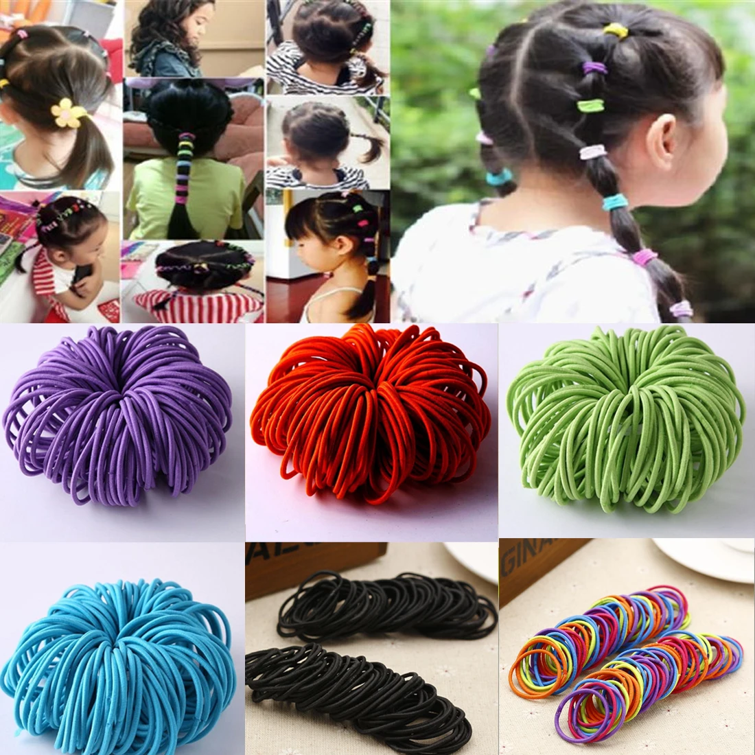 50Pcs/Set Elastic Hair Bands Black Elastic Hairbands for Girls Fashion Women Gum for Hair Accessories
50Pcs/Set Elastic Hair Bands Black Elastic Hairbands for Girls Fashion Women Gum for Hair Accessories