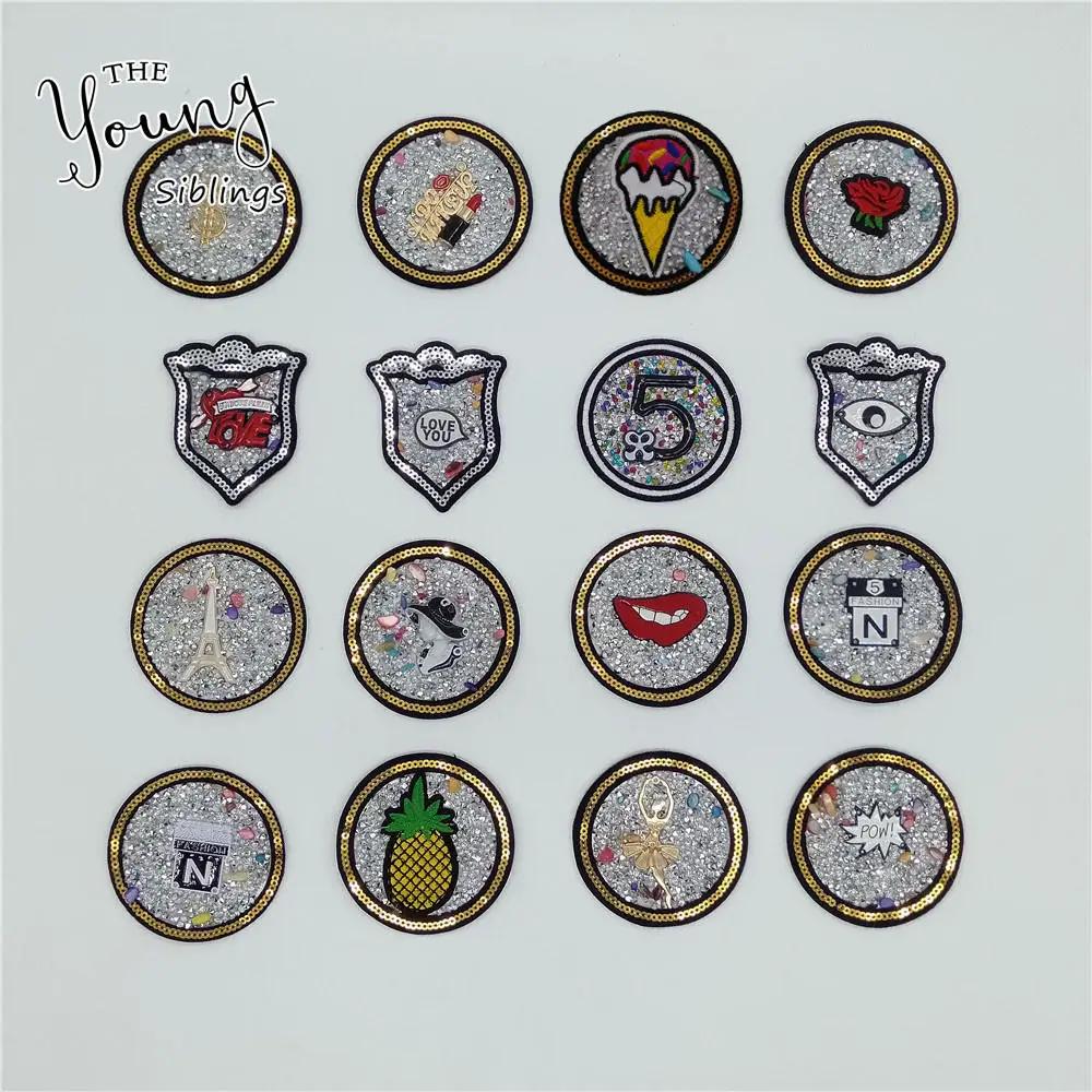 Fashion Lips Eyes Letter DIY Rhinestone Badges Embroidery Patch Applique Iron on patch Clothing Sewing Supplies Decorate Patches
Fashion Lips Eyes Letter DIY Rhinestone Badges Embroidery Patch Applique Iron on patch Clothing Sewing Supplies Decorate Patches
