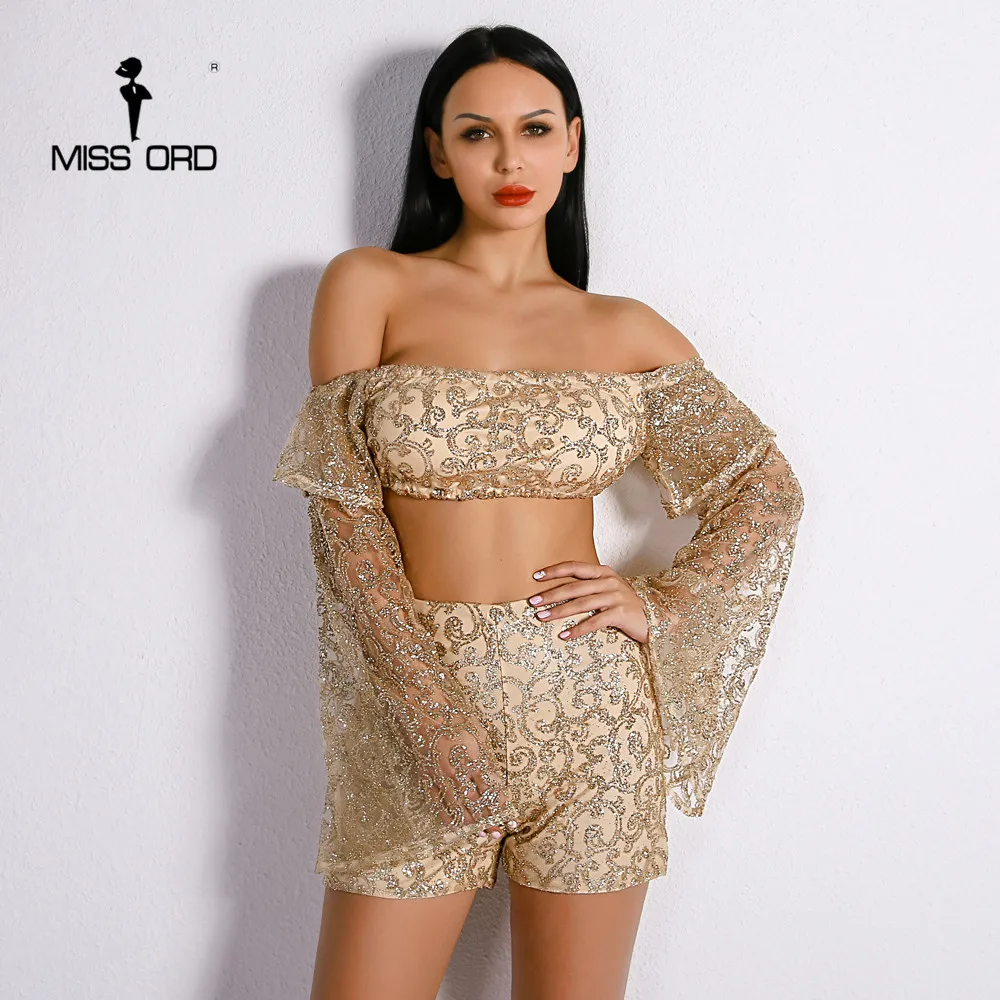 Missord 2019 Sexy Embroidery giltter Off Shoulder Flare ruffled Sleeve Two Pcs Women Sets FT8647-1
Missord 2019 Sexy Embroidery giltter Off Shoulder Flare ruffled Sleeve Two Pcs Women Sets FT8647-1