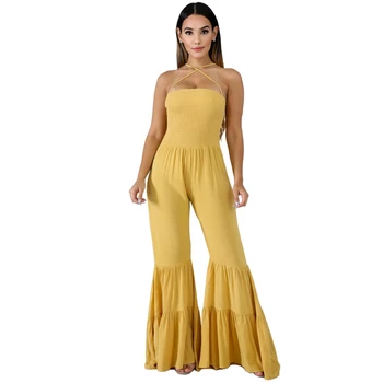 women's sexy jumpsuit strapless strapless yellow pink jumpsuit ruffled big trumpet jumpsuit
women's sexy jumpsuit strapless strapless yellow pink jumpsuit ruffled big trumpet jumpsuit